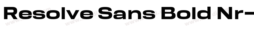 Resolve Sans Bold Nr字体转换